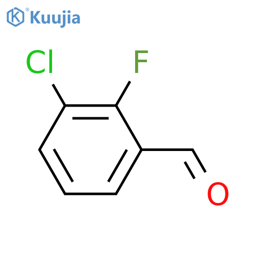 3-Chloro-2-fluorobenzaldehyde structure