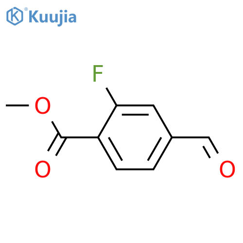 Methyl 2-fluoro-4-formylbenzoate structure