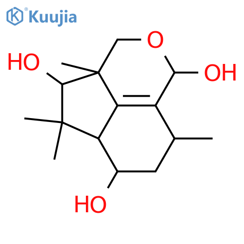 10,15-Epoxy-1(9)-botryene-4,7,10-triol; (4β,7α,10β)-form structure
