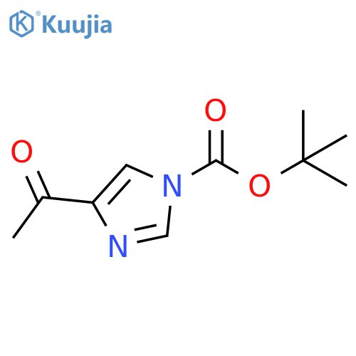 tert-butyl 4-acetyl-1H-imidazole-1-carboxylate structure