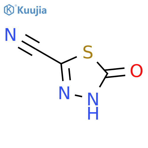 1,3,4-Thiadiazole-2-carbonitrile, 4,5-dihydro-5-oxo- structure