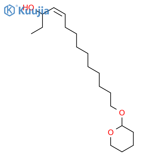 4-TETRADECEN-3-OL, 14-[(TETRAHYDRO-2H-PYRAN-2-YL)OXY]-, (4Z)- structure