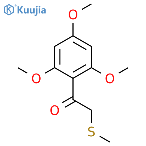 ETHANONE, 2-(METHYLTHIO)-1-(2,4,6-TRIMETHOXYPHENYL)- structure