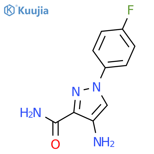 1H-Pyrazole-3-carboxamide, 4-amino-1-(4-fluorophenyl)- structure