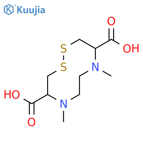 1,2,5,8-Dithiadiazecine-4,9-dicarboxylic acid, octahydro-5,8-dimethyl- structure