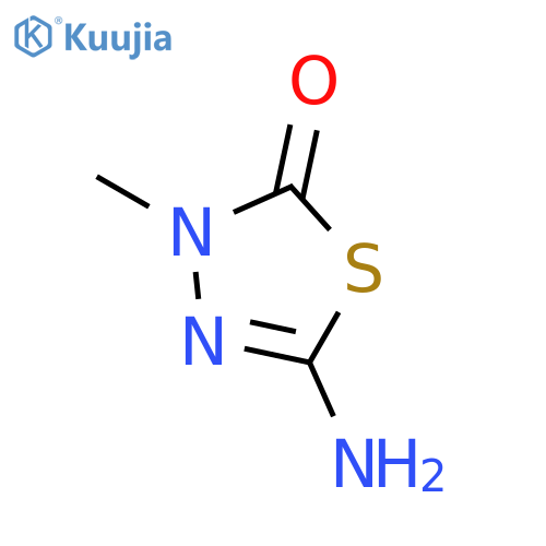 5-amino-3-methyl-2,3-dihydro-1,3,4-thiadiazol-2-one structure