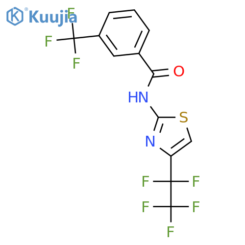 Benzamide, N-[4-(pentafluoroethyl)-2-thiazolyl]-3-(trifluoromethyl)- structure