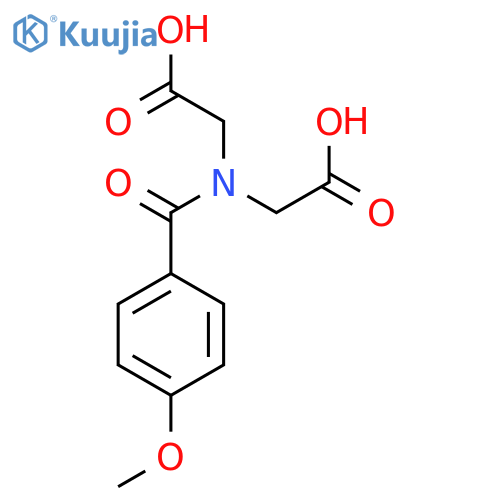 GLYCINE, N-(CARBOXYMETHYL)-N-(4-METHOXYBENZOYL)- structure