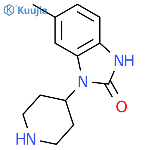 2H-BENZIMIDAZOL-2-ONE, 1,3-DIHYDRO-6-METHYL-1-(4-PIPERIDINYL)- structure