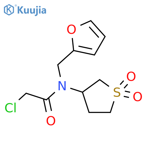 2-chloro-N-(1,1-dioxo-1λ?-thiolan-3-yl)-N-[(furan-2-yl)methyl]acetamide structure