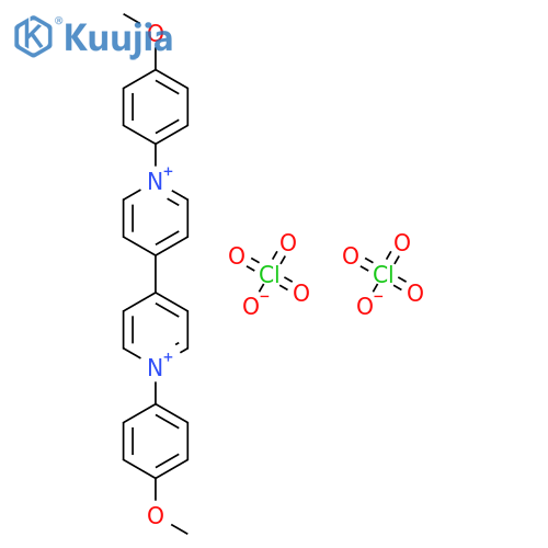 4,4'-BIPYRIDINIUM, 1,1'-BIS(4-METHOXYPHENYL)-, DIPERCHLORATE structure