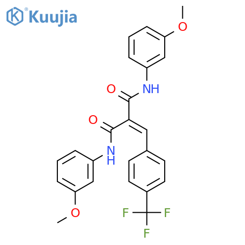 Propanediamide,N,N'-bis(3-methoxyphenyl)-2-[[4-(trifluoromethyl)phenyl]methylene]- structure