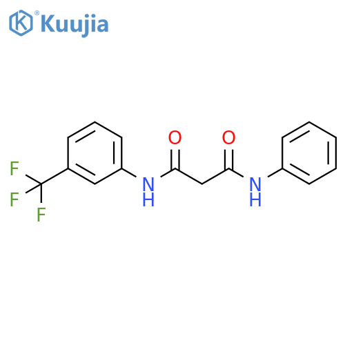 Propanediamide, N-phenyl-N'-[3-(trifluoromethyl)phenyl]- structure