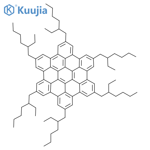 Hexa-(2-ethylhexyl)-hexa-peri-hexabenzocoronene structure