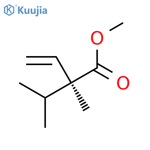 3-Butenoic acid, 2-methyl-2-(1-methylethyl)-, methyl ester, (2S)- structure