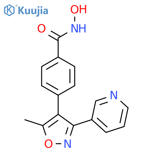 BENZAMIDE, N-HYDROXY-4-[5-METHYL-3-(3-PYRIDINYL)-4-ISOXAZOLYL]- structure