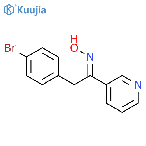 ETHANONE, 2-(4-BROMOPHENYL)-1-(3-PYRIDINYL)-, OXIME structure