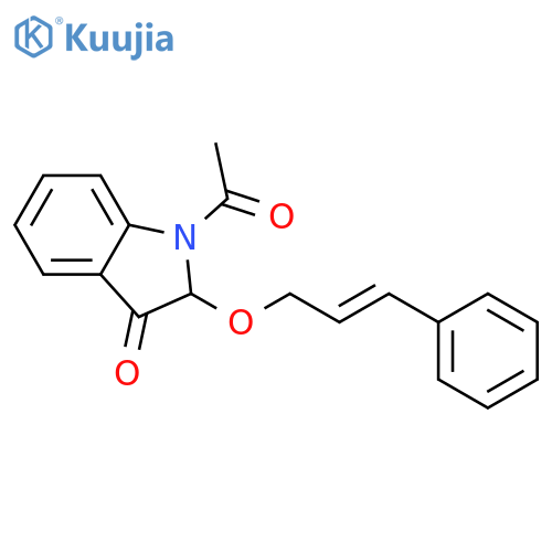 3H-Indol-3-one, 1-acetyl-1,2-dihydro-2-[[(2E)-3-phenyl-2-propenyl]oxy]- structure