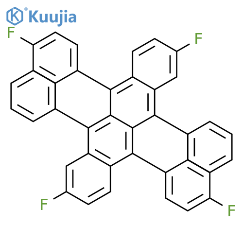 NAPHTHACENE, 2,8-DIFLUORO-5,11-BIS(4-FLUOROPHENYL)-6,12-DIPHENYL- structure