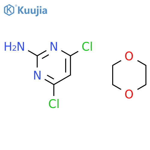 2-PYRIMIDINAMINE, 4,6-DICHLORO-, COMPD. WITH 1,4-DIOXANE (1:1) structure