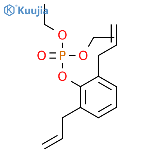 Phosphoric acid, 2,6-di-2-propenylphenyl diethyl ester structure
