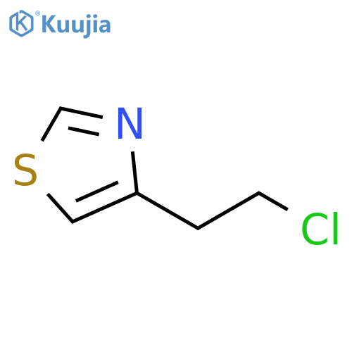 4-(2-chloroethyl)-1,3-thiazole structure