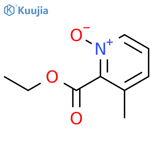 ethyl 3-methyl-1-oxido-pyridin-1-ium-2-carboxylate structure