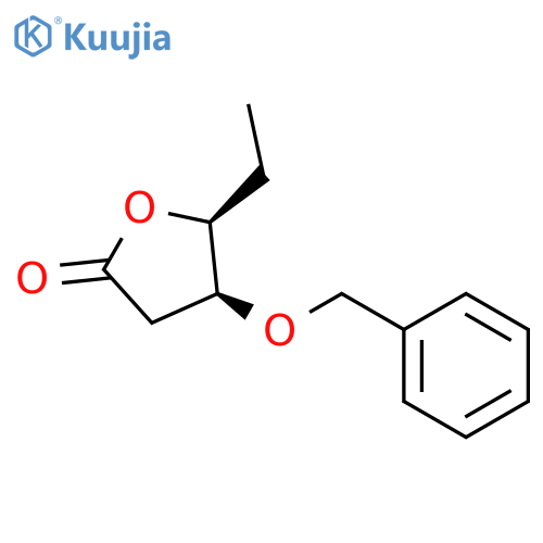 2(3H)-Furanone, 5-ethyldihydro-4-(phenylmethoxy)-, (4S,5S)- structure