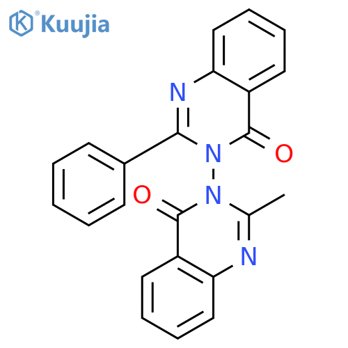 [3,3'(4H,4'H)-BIQUINAZOLINE]-4,4'-DIONE, 2-METHYL-2'-PHENYL- structure