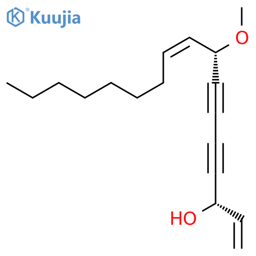 1,9-Heptadecadiene-4,6-diyn-3-ol, 8-methoxy-, (3S,8S,9Z)- structure