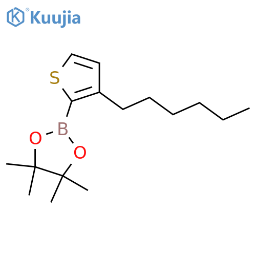 2-(3-Hexylthiophen-2-yl)-4,4,5,5-tetramethyl-1,3,2-dioxaborolane structure
