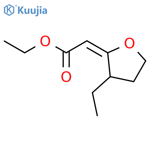 ACETIC ACID, (3-ETHYLDIHYDRO-2(3H)-FURANYLIDENE)-, ETHYL ESTER structure