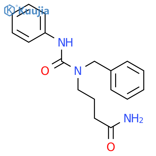 BUTANAMIDE, 4-[[(PHENYLAMINO)CARBONYL](PHENYLMETHYL)AMINO]- structure