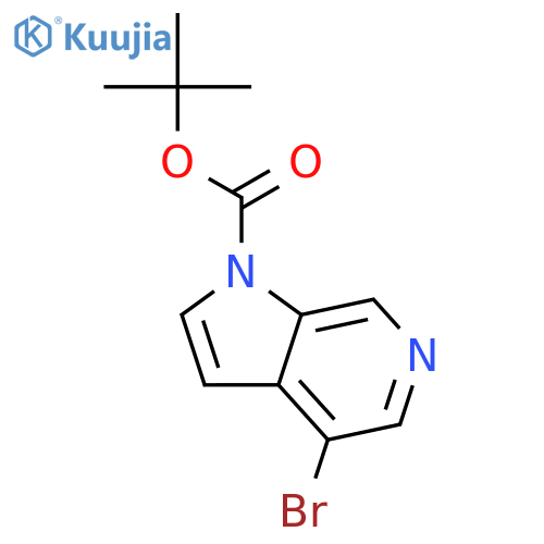 4-Bromo-1H-pyrrolo2,3-cpyridine-1-carboxylic acid tert-butyl ester structure