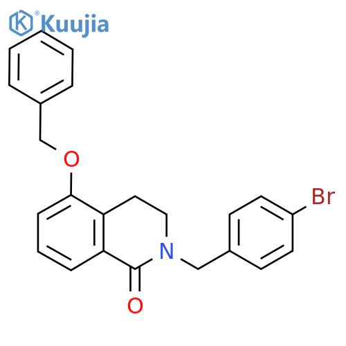 5-(benzyloxy)-2-(4-bromophenyl)methyl-1,2,3,4-tetrahydroisoquinolin-1-one structure