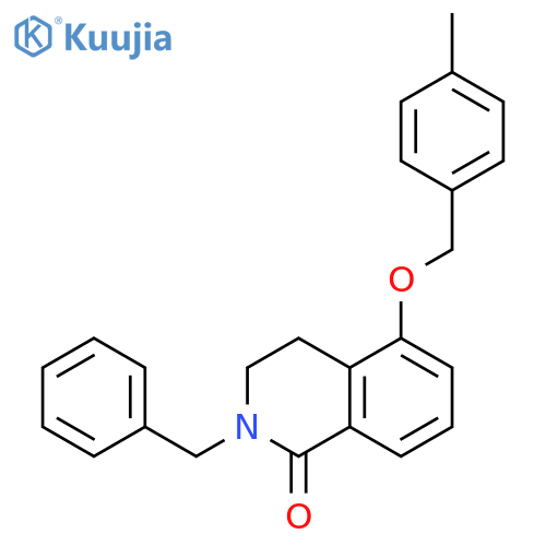 2-benzyl-5-(4-methylphenyl)methoxy-1,2,3,4-tetrahydroisoquinolin-1-one structure