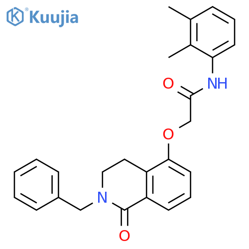 2-(2-benzyl-1-oxo-1,2,3,4-tetrahydroisoquinolin-5-yl)oxy-N-(2,3-dimethylphenyl)acetamide structure