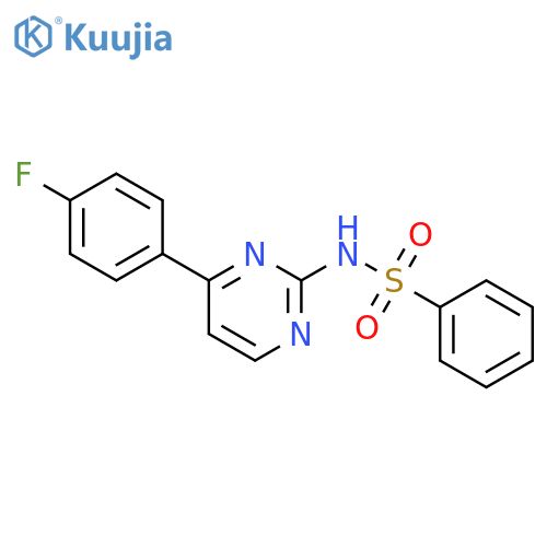 BENZENESULFONAMIDE, N-[4-(4-FLUOROPHENYL)-2-PYRIMIDINYL]- structure