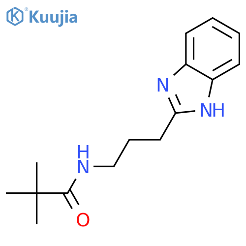 N-3-(1H-1,3-Benzodiazol-2-yl)propyl-2,2-dimethylpropanamide structure