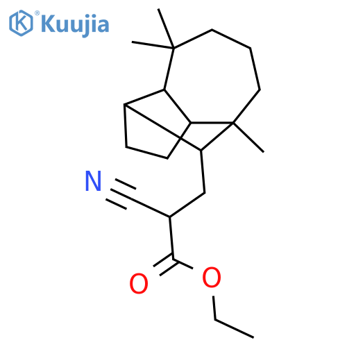 1,4-Methanoazulene-9-propanoicacid, a-cyanodecahydro-4,8,8-trimethyl-,ethyl ester structure