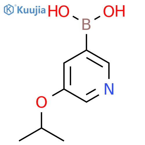 (5-Isopropoxypyridin-3-yl)boronic acid structure