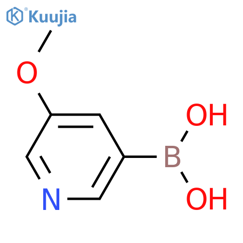 (5-methoxy-3-pyridinyl)boronic acid structure