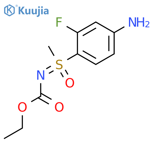 Benzenamine, 4-[N-(ethoxycarbonyl)-S-methylsulfonimidoyl]-3-fluoro- structure