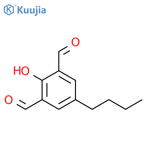 1,3-BENZENEDICARBOXALDEHYDE, 5-BUTYL-2-HYDROXY- structure