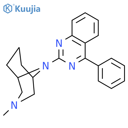 3,9-DIAZABICYCLO[3.3.1]NONANE, 3-METHYL-9-(4-PHENYL-2-QUINAZOLINYL)- structure