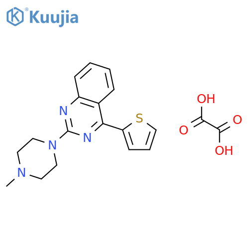 QUINAZOLINE, 2-(4-METHYL-1-PIPERAZINYL)-4-(2-THIENYL)-, ETHANEDIOATE (1:1) structure