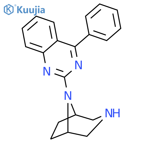 3,8-Diazabicyclo[3.2.1]octane, 8-(4-phenyl-2-quinazolinyl)- structure