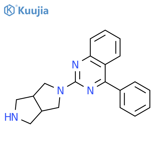 QUINAZOLINE, 2-(HEXAHYDROPYRROLO[3,4-C]PYRROL-2(1H)-YL)-4-PHENYL- structure