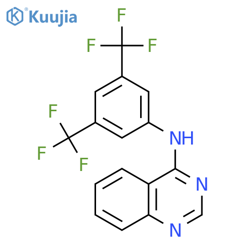 4-QUINAZOLINAMINE, N-[3,5-BIS(TRIFLUOROMETHYL)PHENYL]- structure