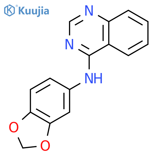 4-Quinazolinamine, N-1,3-benzodioxol-5-yl- structure